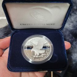 Silver Coin - 250th Anniversary United States Army American Eagle One Ounce Silver Proof Coin
