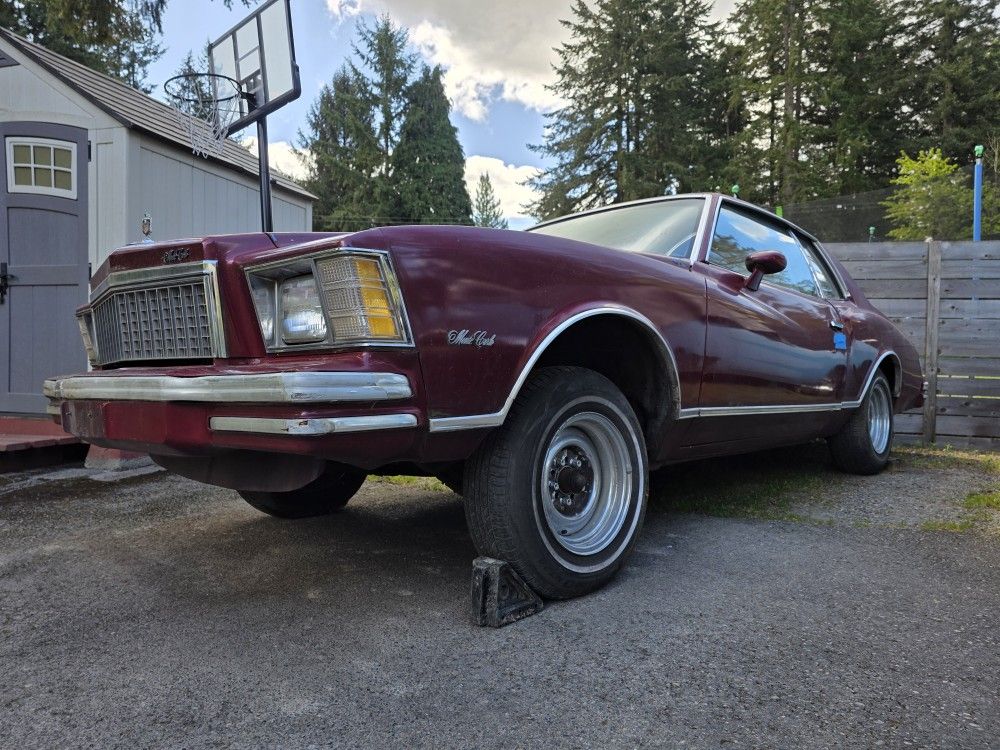Parts Car To Build Drive Restore Chevrolet Monte Carlo