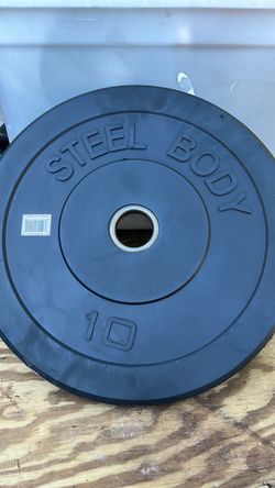 Steel Body 10 lb Rubber Bumper Plate
