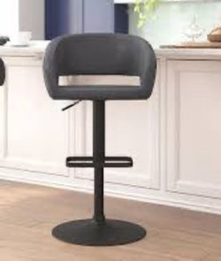 Gray Swivel Barstool