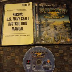 PS2 "SOCOM US Navy Seals" Video Game
