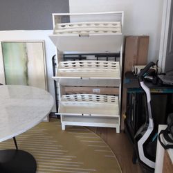 Shoe Cabinet STÄLL
Shoe cabinet with 3 compartments, white, 31 1/8x11 3/8x58 1/4 "