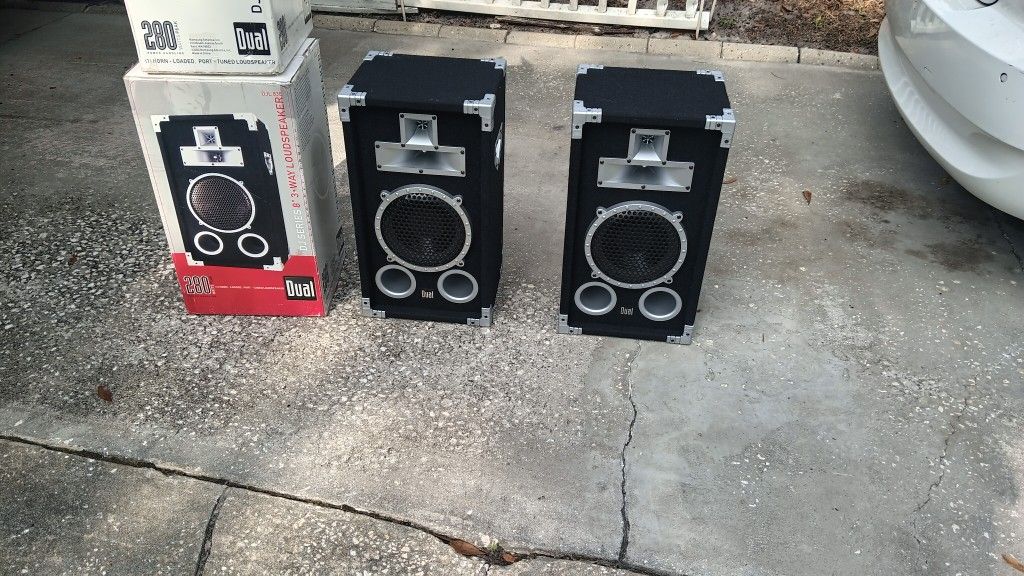 Brand New Pair Of Dual 280 Watts Peak Loudspeakers DJ Series