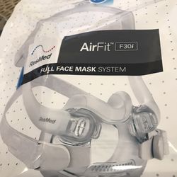 Resmed F30i Full Face Cpap  Mask With Accessories 