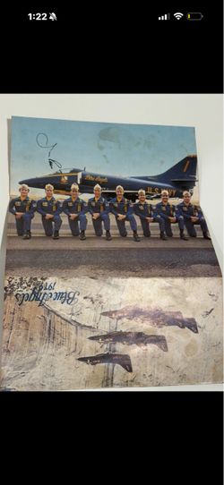Jungle” Jim Ross autographed vintage 1979 Blue Angels Team Memorabilia