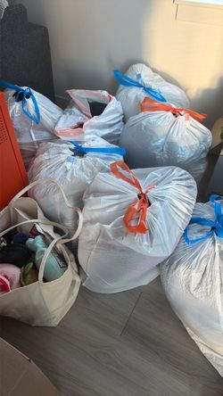 Multiple bags of donations