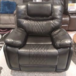 Summer sale event. All leather recliner chairs now $399. Easy finance option. Same-day delivery.