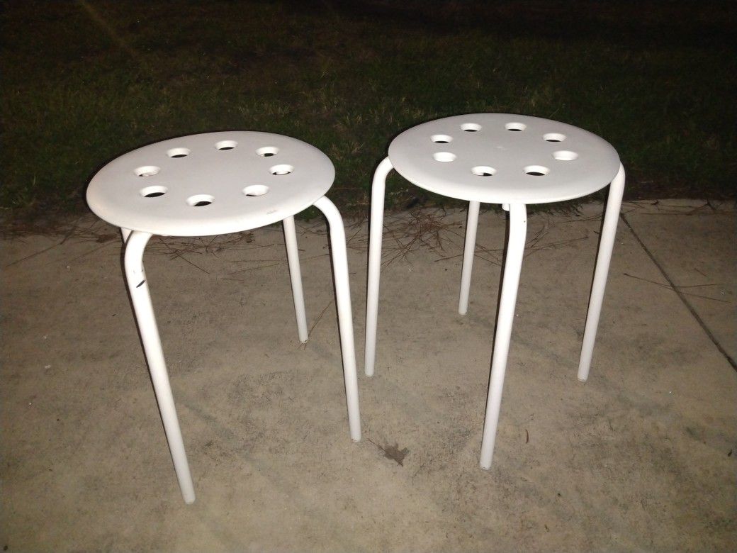 2 New Ikea Stackable Stools Gd Indoors Or Outdoors 9 Firm Look My Post Great Deals