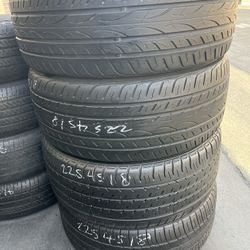 225-45-18 All Four Tires 🔥🔥🔥🔥