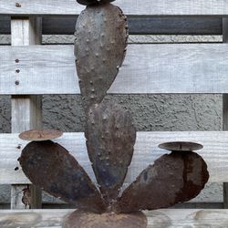 Rustic Cactus Candle Holders