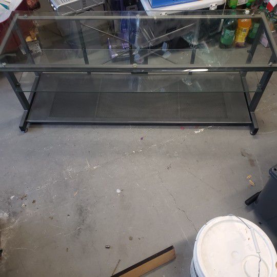 Tv Stand Glass Shelf And Top 