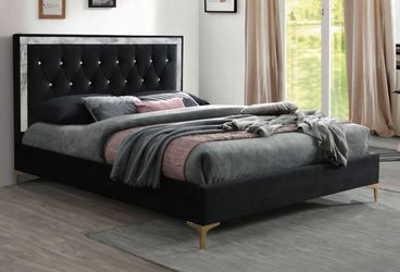 Brand New Black Modern Style Eastern King Bed Frame
