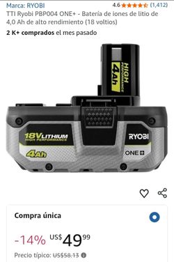 battery ryobi 18V LITHIUM