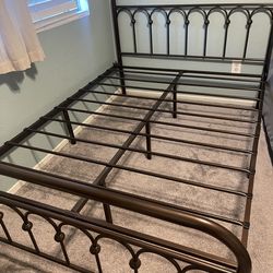 Full size metal bed frame