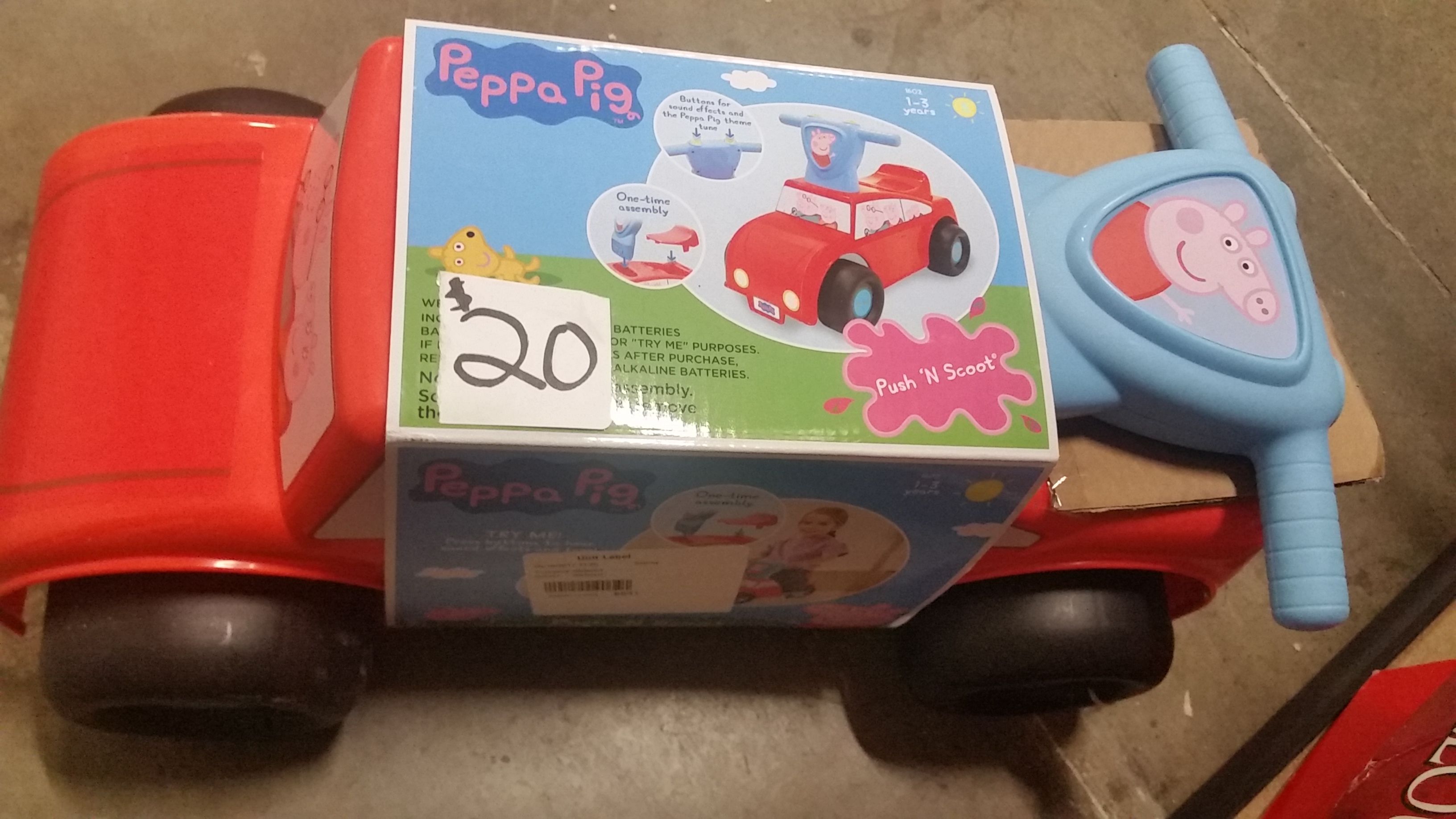 Peppa pig brand nee ride on