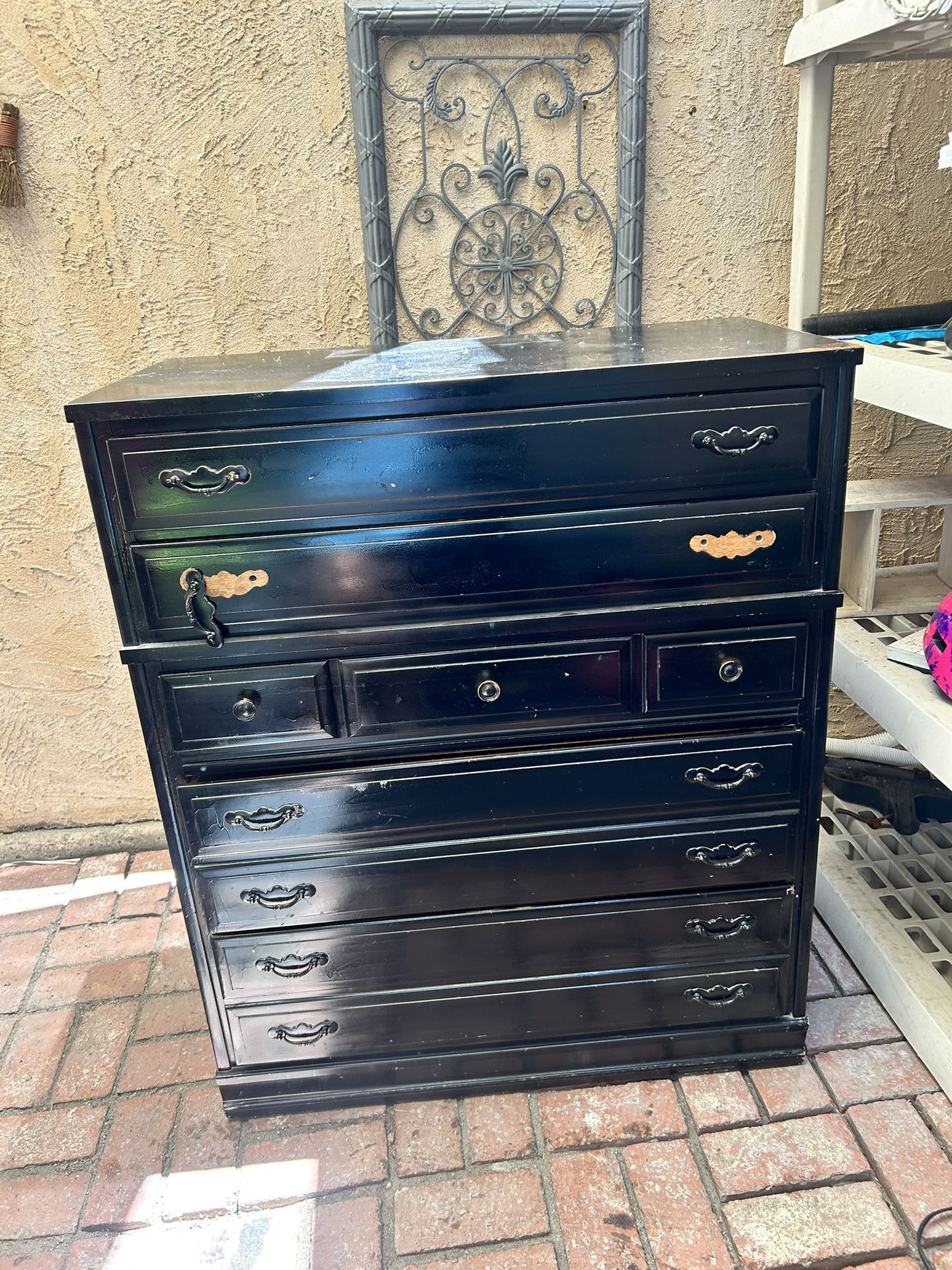 black dresser