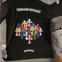 Chrome hearts Rainbow crosses shirt