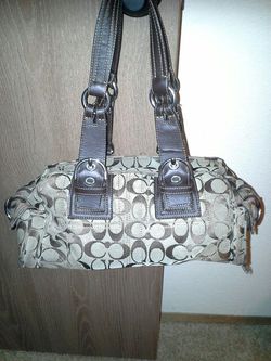 Authentic brown coach purse