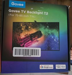Govee - Envisual TV Backlight T2 with Dual Cameras, 16.4ft RGBIC Wi-Fi LED Backlights for 75-85 inch TVs