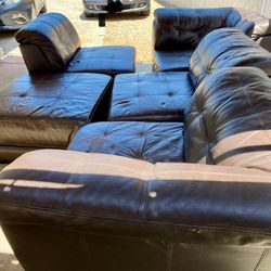 Leather Modular Sofa 4 Piece