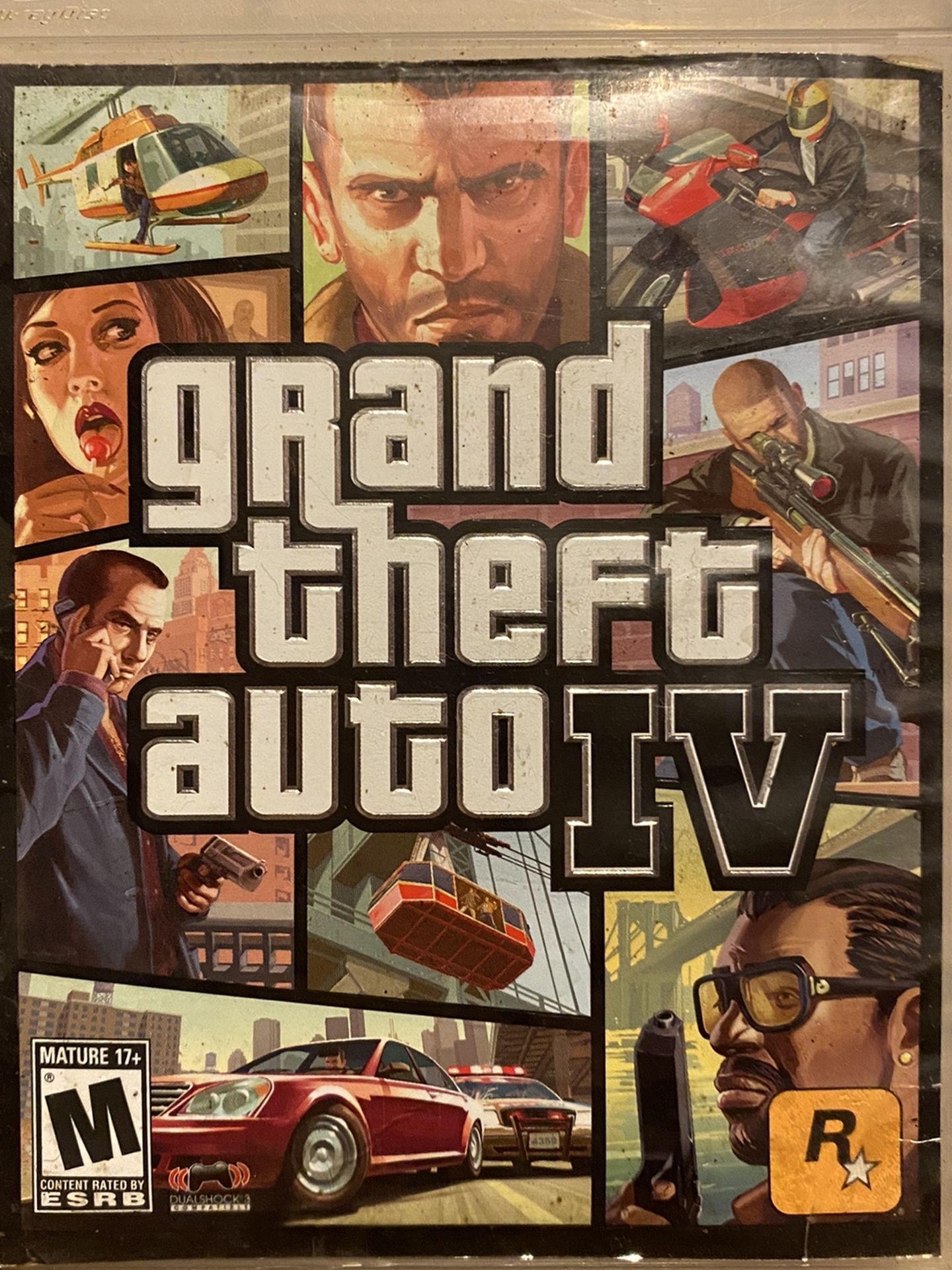 Grand Theft Auto 4/PS3 Video Game + Case + Booklet