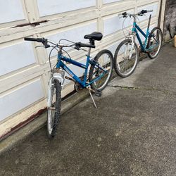 Pair Of Roadmaster Granite Peak Bikes