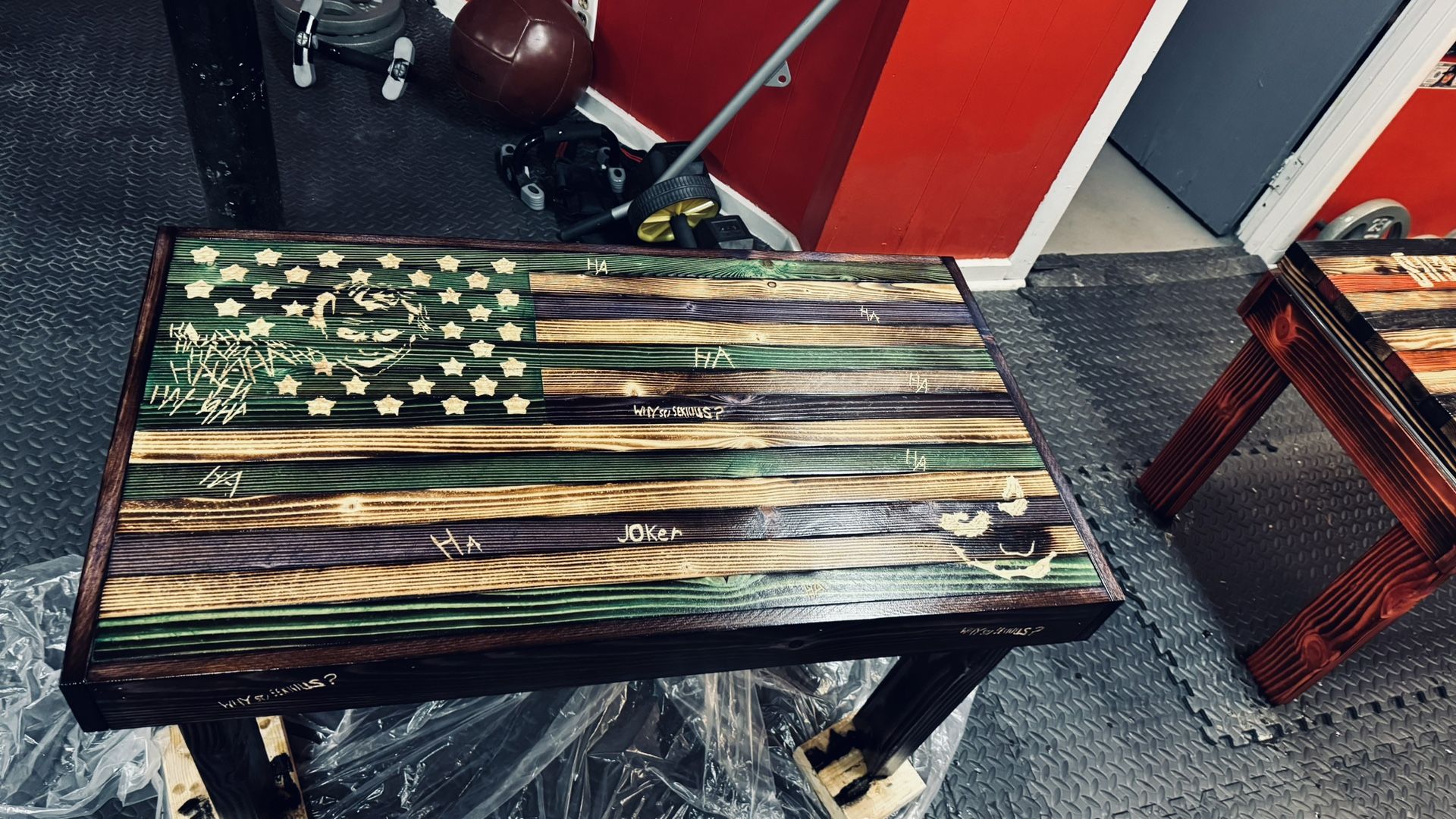 Custom Joker coffee table