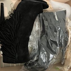 Women’s Suede Black Booties