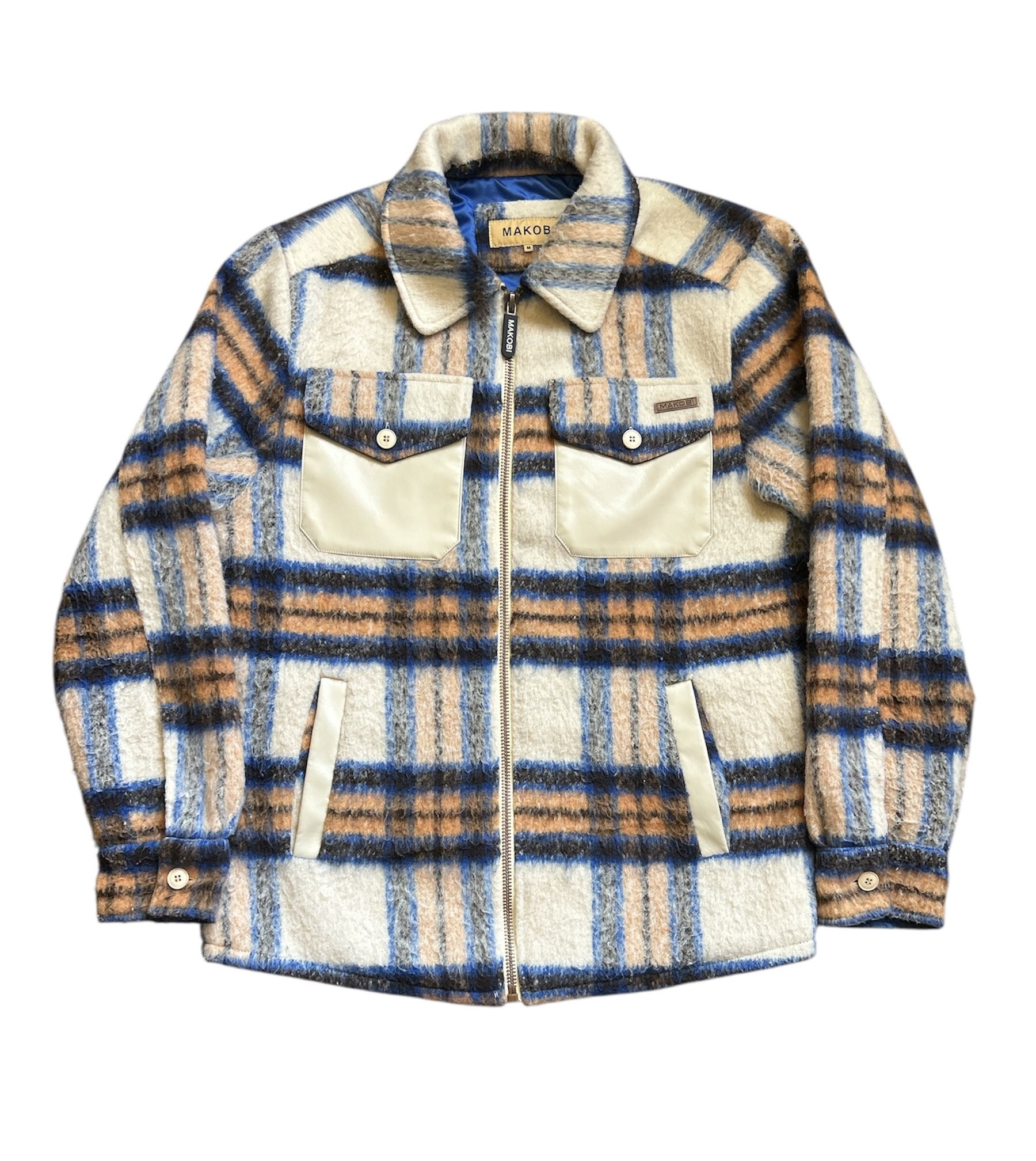 Makobi Khaki Gabana Shirt Jacket Size: M