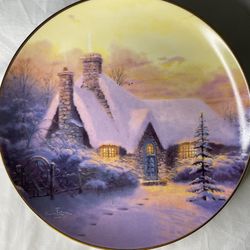 An Old Fashioned Christmas Plate Collection “Christmas Tree Cottage”