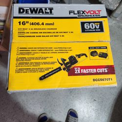 New Dewalt 60v Chainsaw