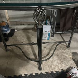 Iron & Glass entry table