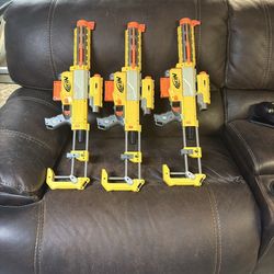 3 NERF Toy Guns 