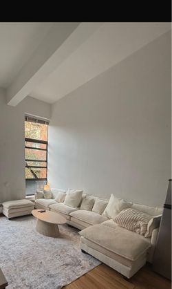 White Sofa White Cloud 146 multiple shape possible, moving cubes