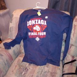 Adult 2XL Long Sleeve Pullover Blue 84 Gonzaga Multi Colors Design New 