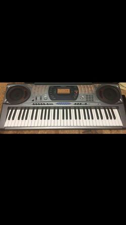 Radio shack 61-Key Keyboard w/MIDI  Operates on 6 D batteries or 9v AC adapter (not included).