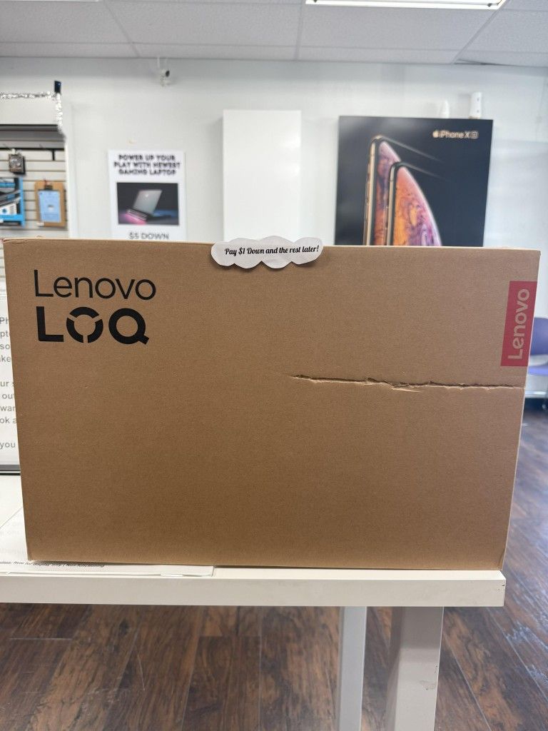 Lenovo LOQ 15.6 FHD 144hz Gaming Laptop I5 12450HX 12GB 512GB SSD RTX 3050 - $1 To Take it Home same Day and Pay the Rest later!