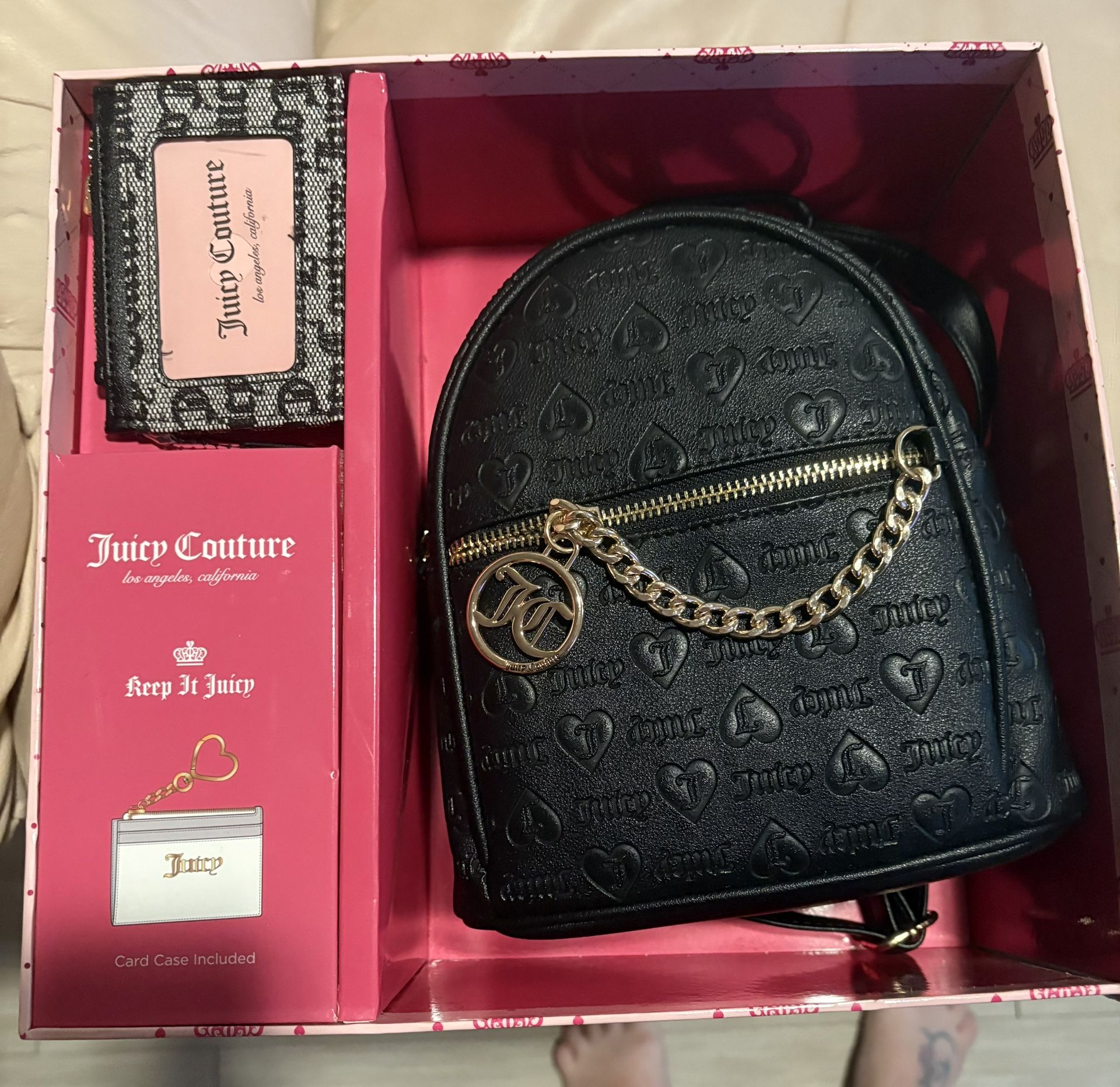 small juicy couture backpack & wallet