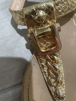Women’s Gold Guess Sandals Size 5