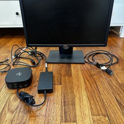 HP DOCK AND DELL DESKTOP