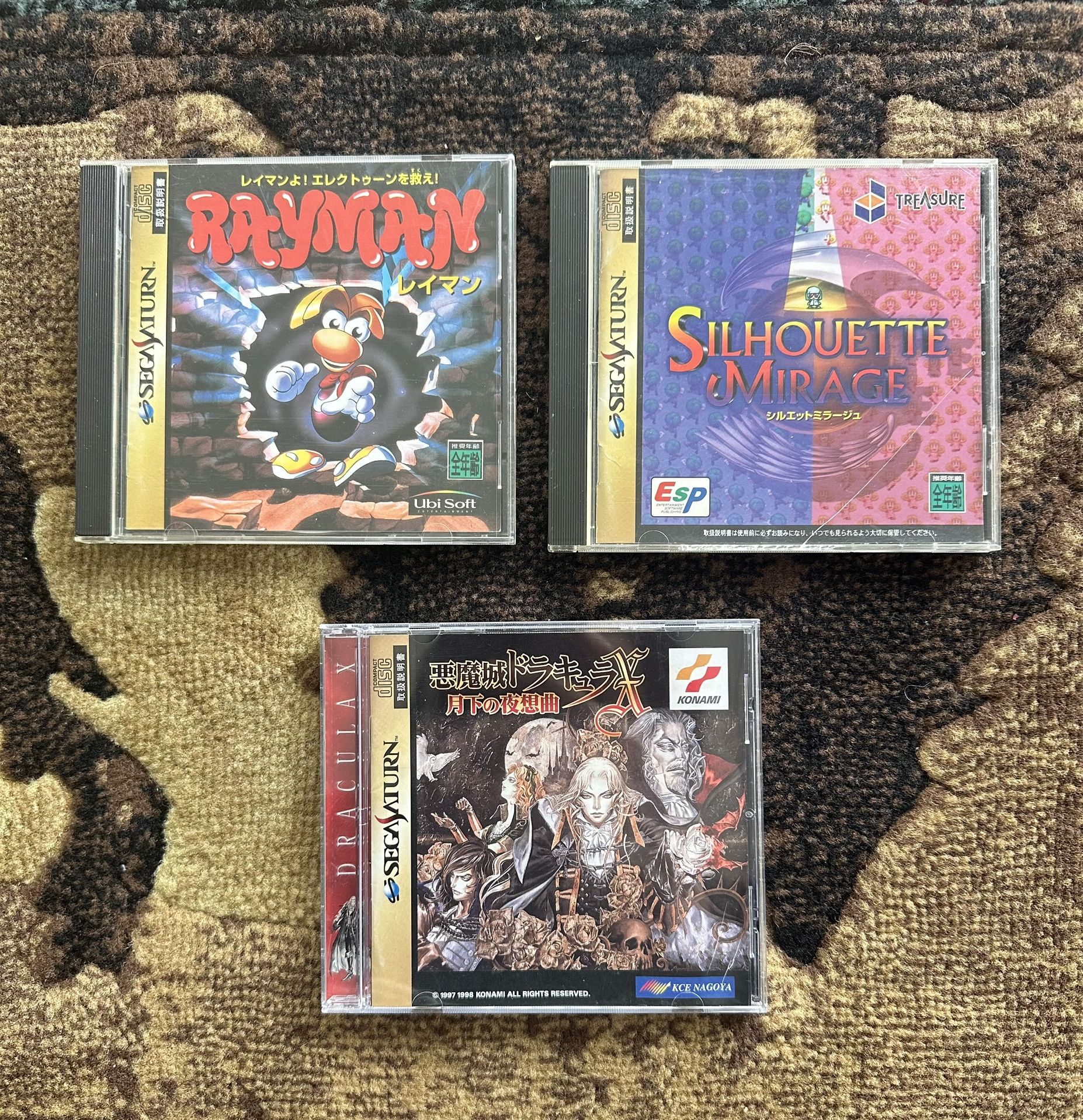 Japanese Sega Saturn Import Videogames