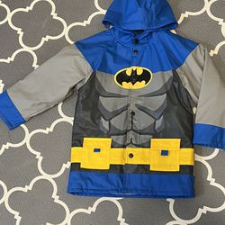 Boys Batman Raincoat Size 4T