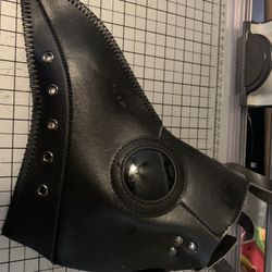 Plague Doctor Mask Leather Long Nose Bird Beak Mask for Halloween Cosplay Fun