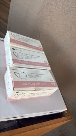 Pink surgical mask