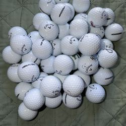 50 Callaway Supersoft Whites Golf Balls 