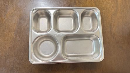 Set of 6 SUS304 Stainless Steel Divided Dinner Trays – Great Condition