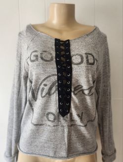 Gray Sweater Top Size Small