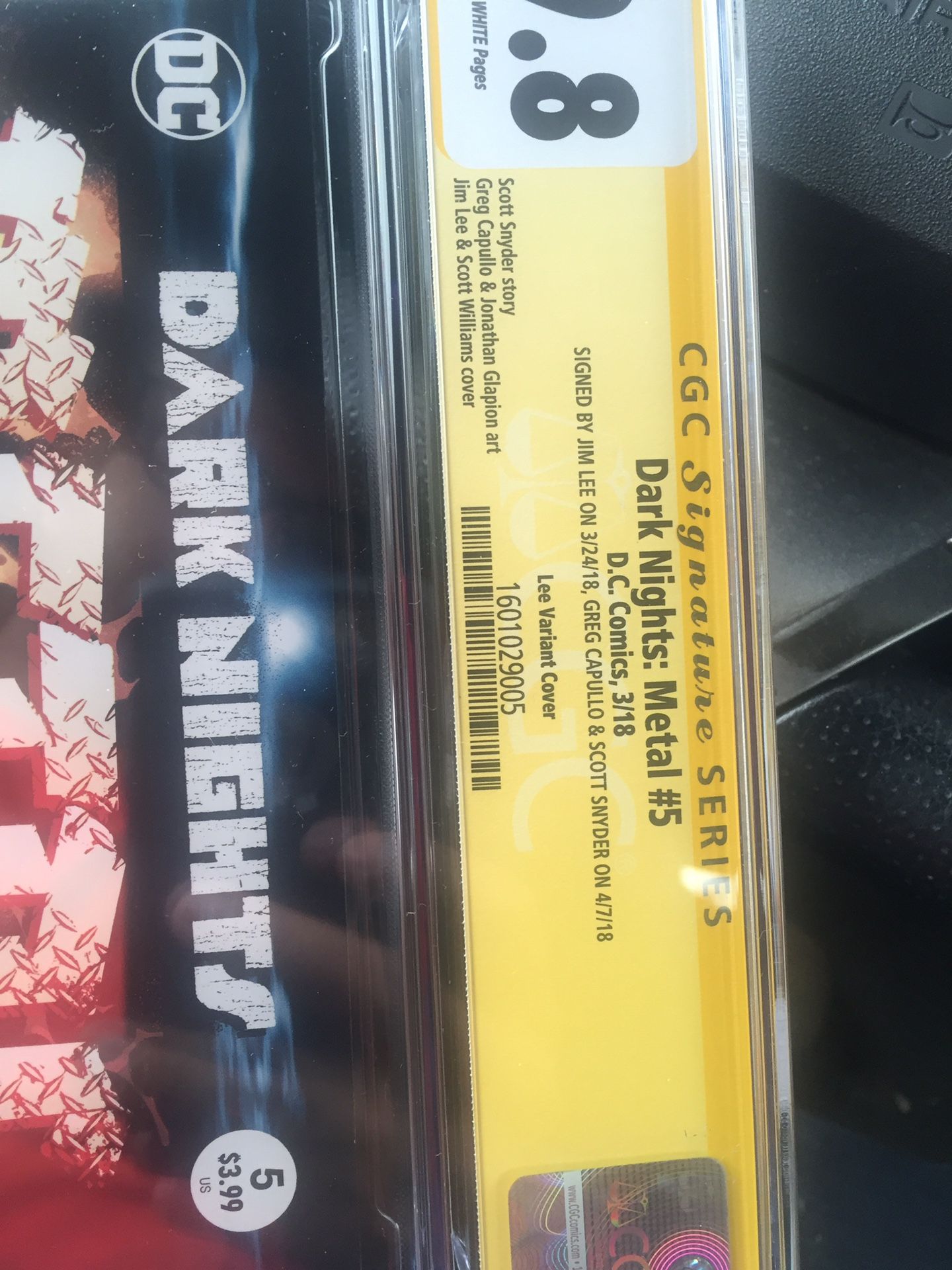 Dark Nights Metal Batman CGC
