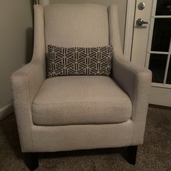 Beige Sofa Chair Negotiable Price 