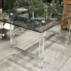 Glass Acrylic Dining Table Brand New In Box